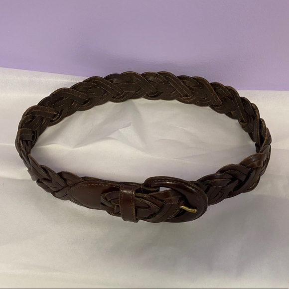 Coach Braided Brown Belt 8520 - Picture 5 of 8